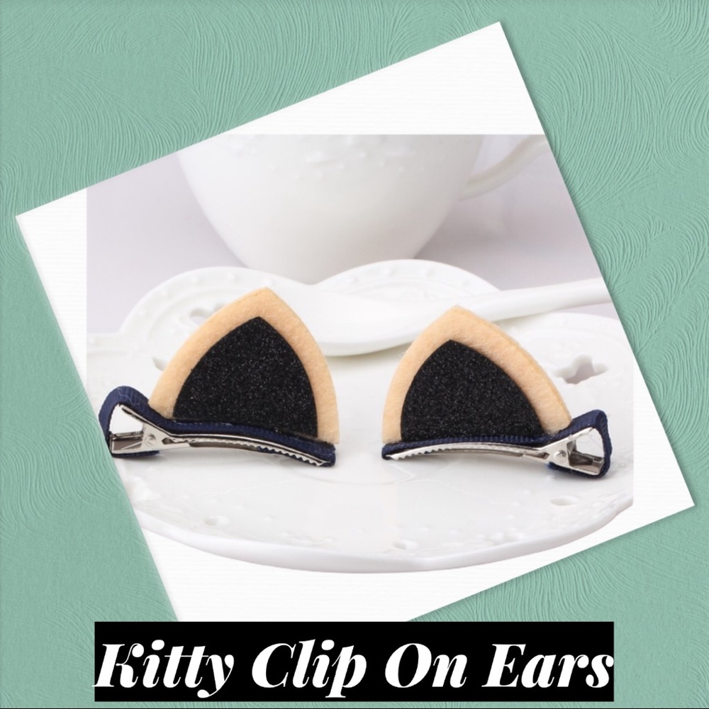 Baby Kitty Cat Ear Hairpins 😻 - Picture 2 of 9